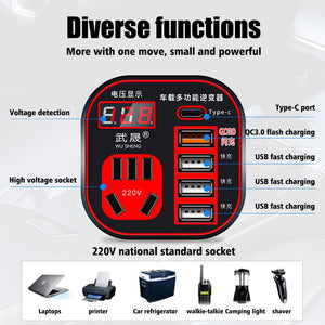 Car Mounted Cup Type Inverter Charger