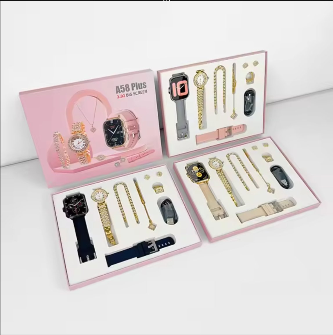 5- in -1 Smart Watch with Jewellery Set