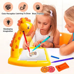 Children LED Projector Drawing Table